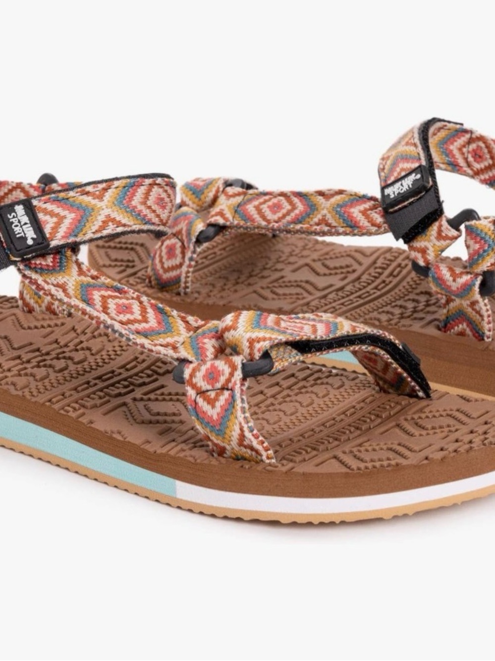 Muk Luks NWT Bohemian Velcro Sport Sandals Size 9